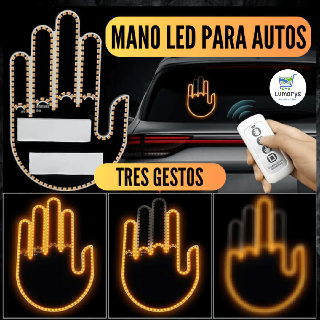 MANO LED DE GESTOS CON CONTROL REMOTO