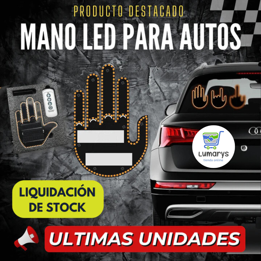 MANO LED DE GESTOS CON CONTROL REMOTO