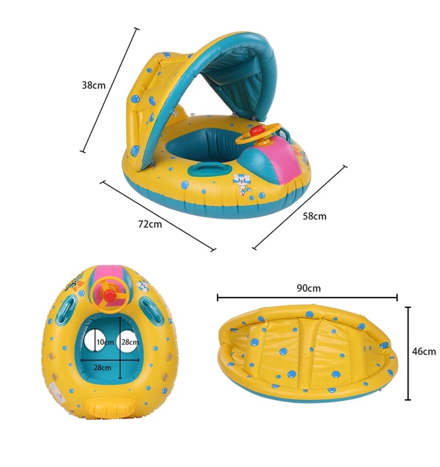 Flotador con Sombrilla Inflable para bebe